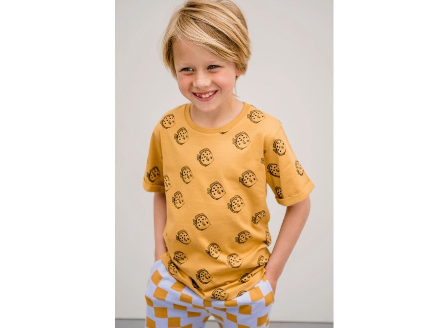 Sproet & Sprout | T-Shirt Fish Print Honey