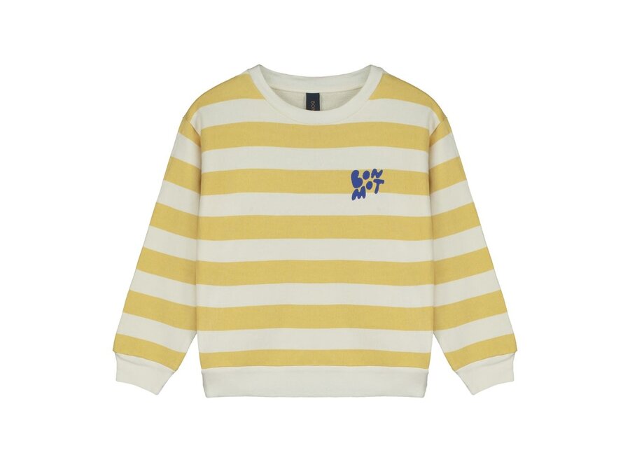 Sweatshirt Wide Stripes Ivory