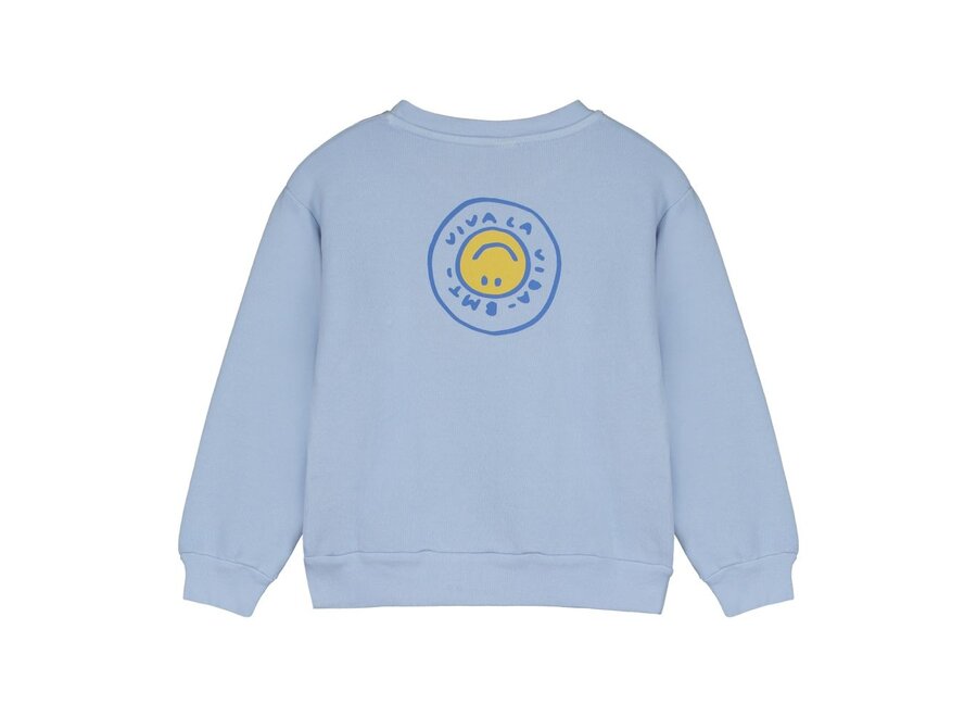 Bonmot | Sweatshirt Viva La Vida Light blue