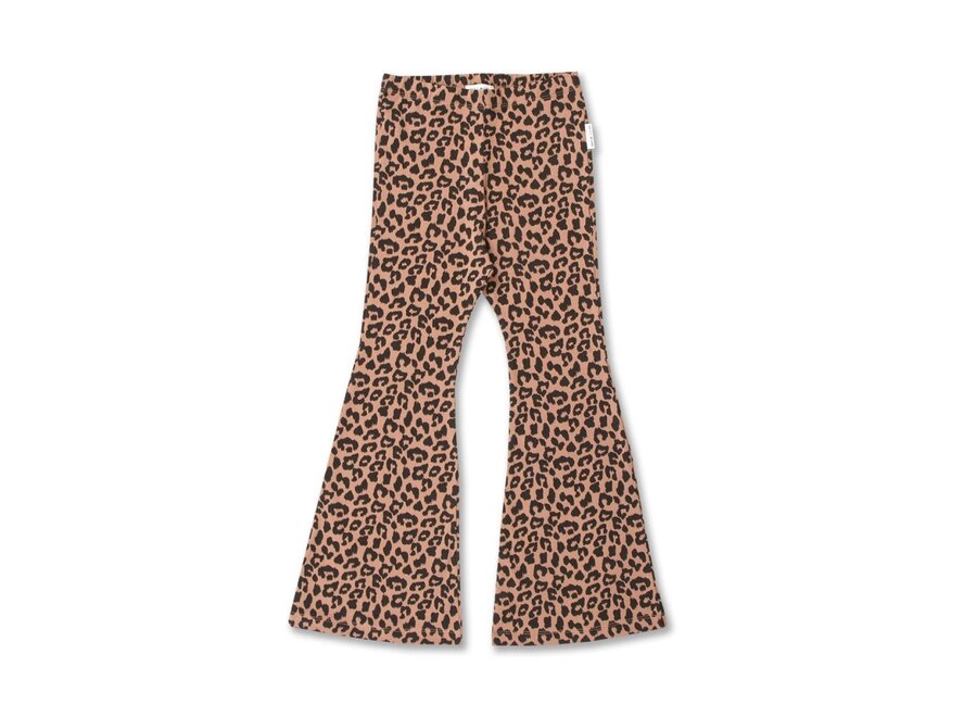 Petit Blush | Bowie Flared Pants Wild Leopard AOP