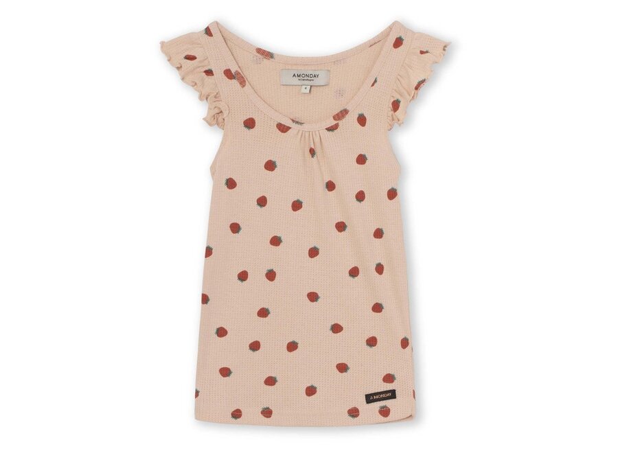 Alva Top Cameo Rose Print