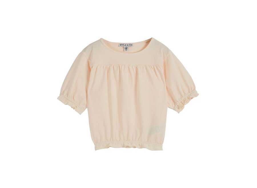 Emile et Ida | Jersey T-Shirt Flamme Creme