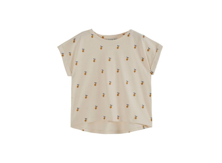 Emile et Ida | Jersey T-Shirt Imprime Ao Citron