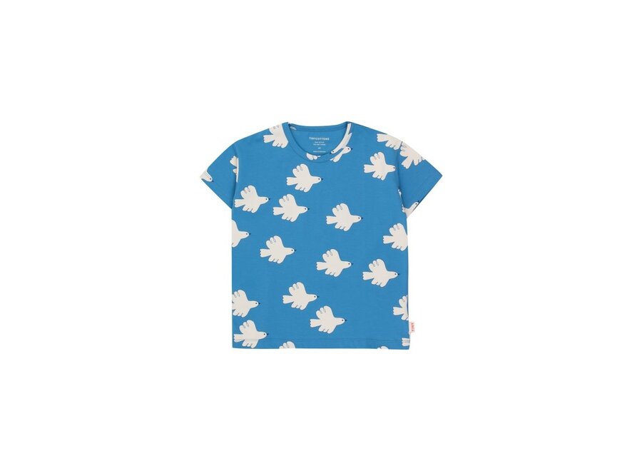 Tiny Cottons | Doves Tee Blue