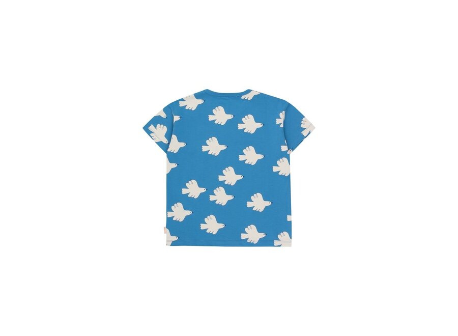 Tiny Cottons | Doves Tee Blue