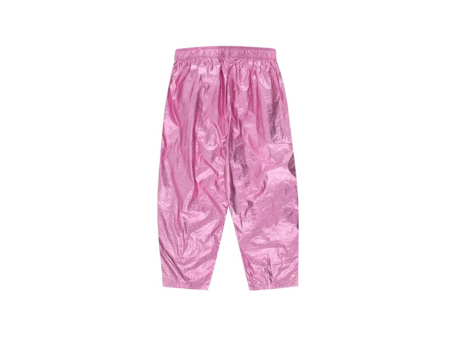 Tiny Cottons | Shiny Barrel Pant Metallic Pink