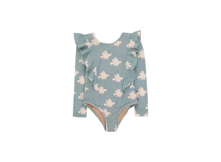 Tiny Cottons | Doves Swimsuit Warm Grey