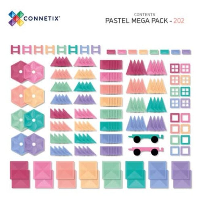 Connetix | Pastel Mega Pack (202 pieces)