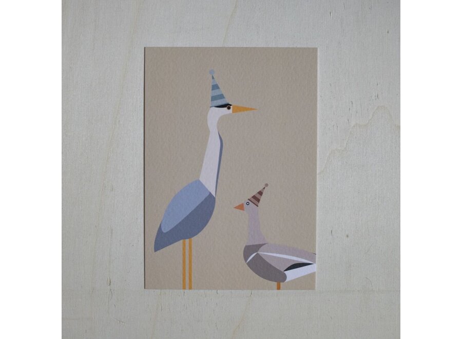 Habitat | Postkaart A Little Bird Told Me... 044 - Feestvogels