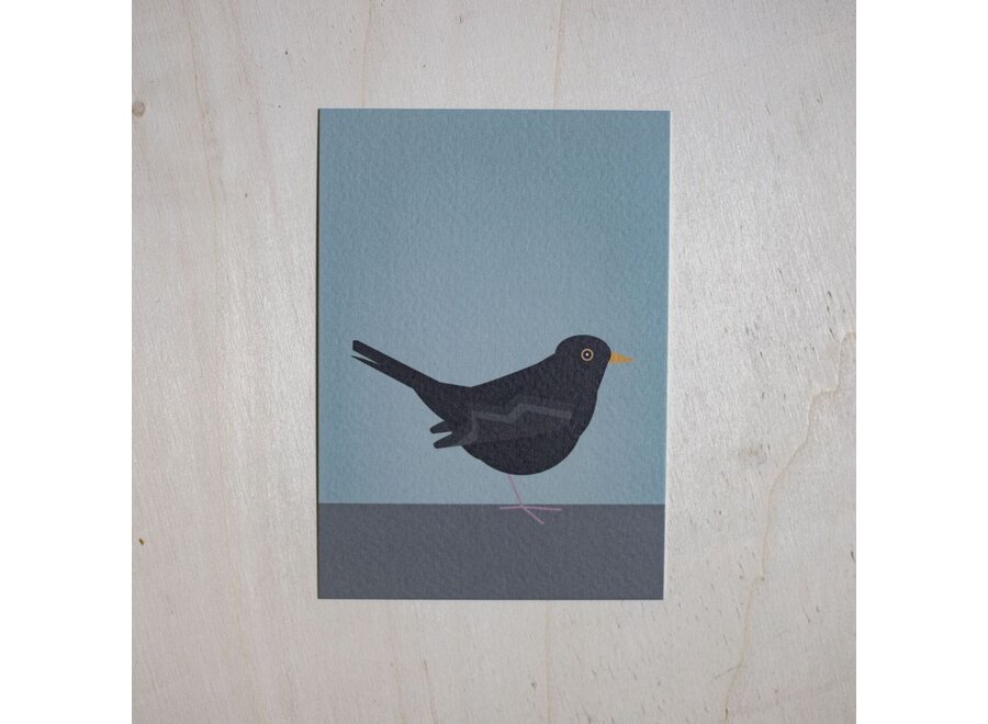 Postkaart A Little Bird Told Me... 005 - Merel