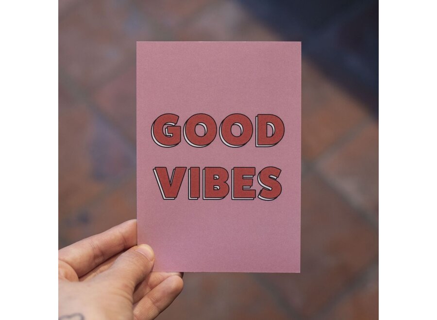 Habitat | Postkaart Caught a Vibe 020 - GOOD VIBES