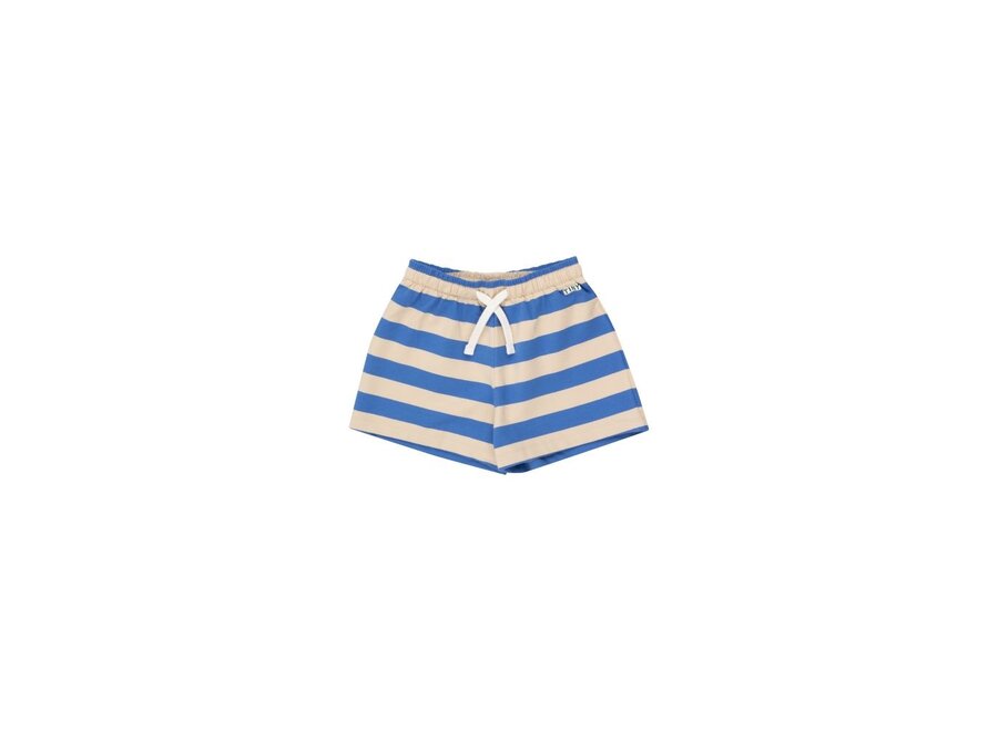 Tiny Cottons | Stripes Short Vanilla/Ultramarine