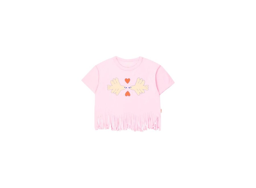 Tiny Cottons | Doves Tee Light Pink