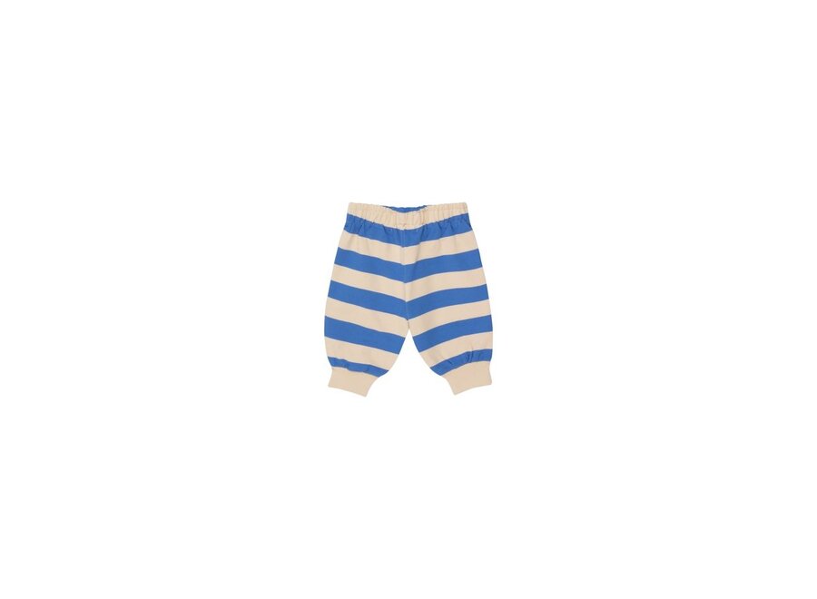 Tiny Cottons | Stripes Baby Sweatpant Vanilla/Ultramarine