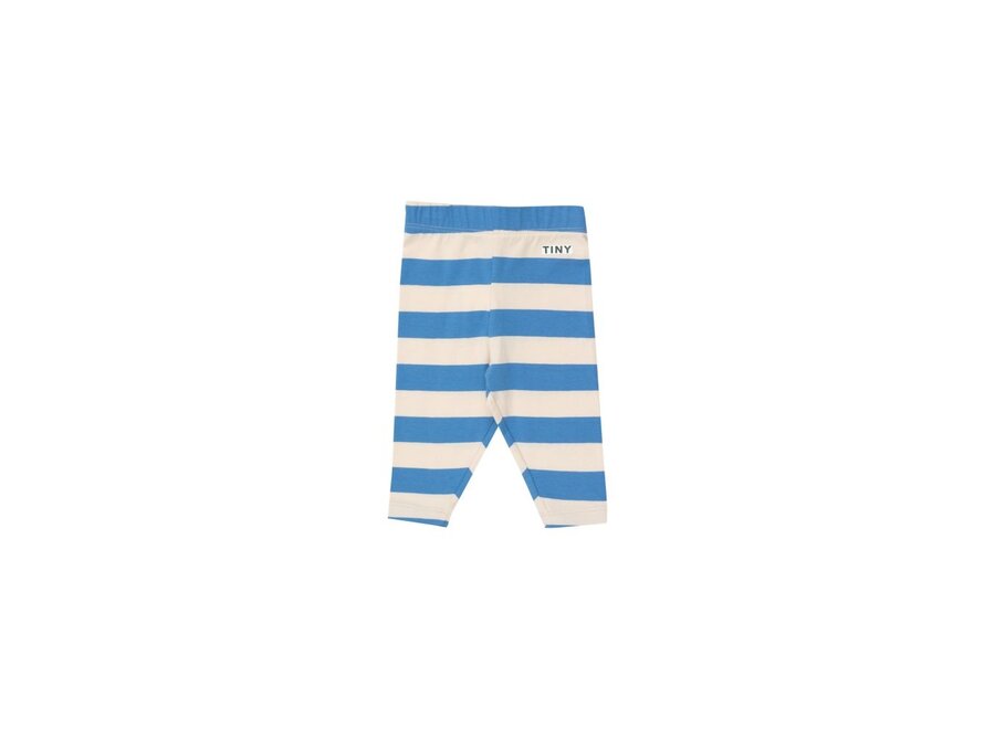 Tiny Cottons | Stripes Baby Pant Light Cream/Azure