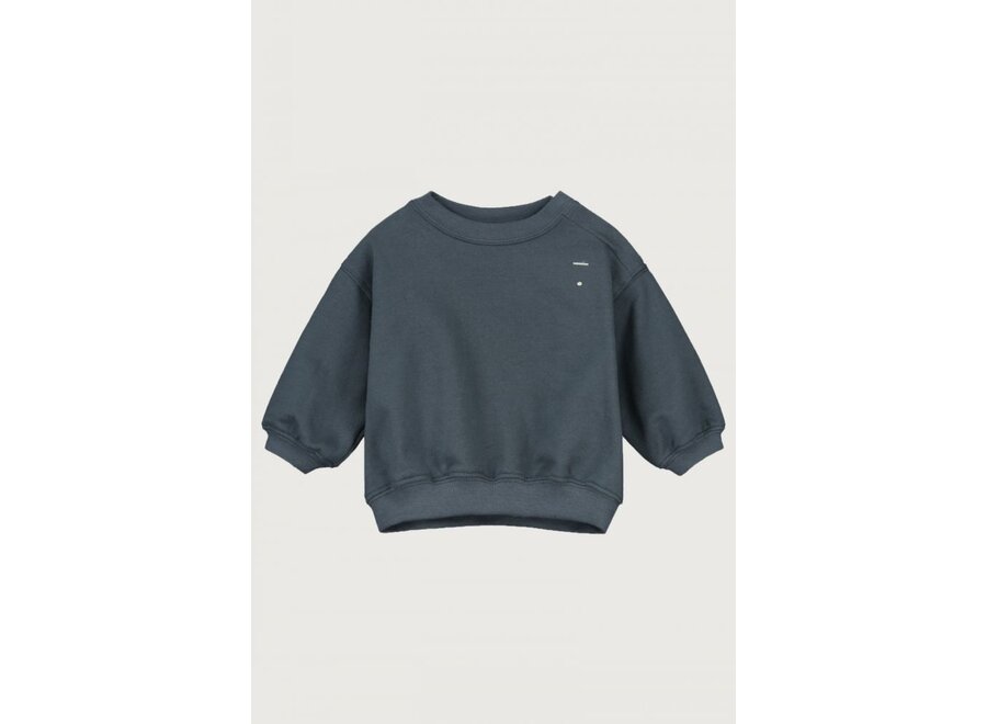 Gray Label | Baby Dropped Shoulder Sweater GOTS Blue Grey