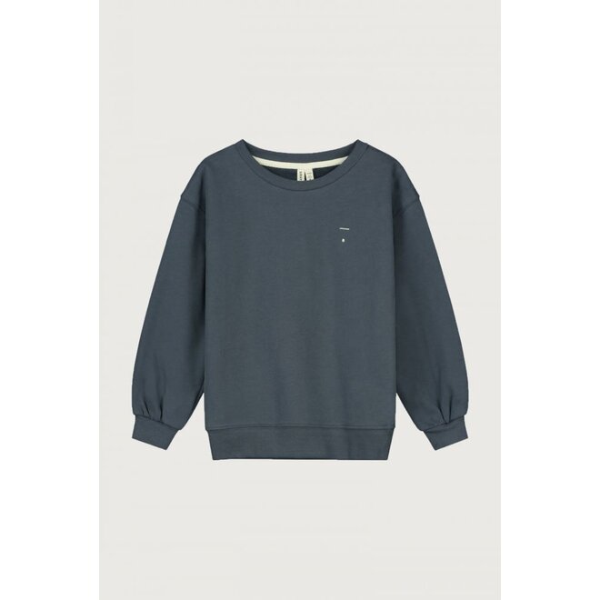 Gray Label | Dropped Shoulder Sweater GOTS Blue Grey