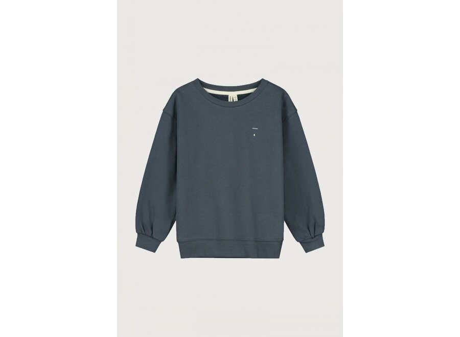 Gray Label | Dropped Shoulder Sweater GOTS Blue Grey