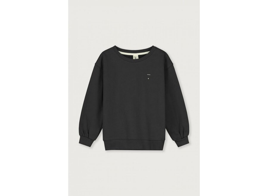 Gray Label | Dropped Shoulder Sweater GOTS Nearly Black