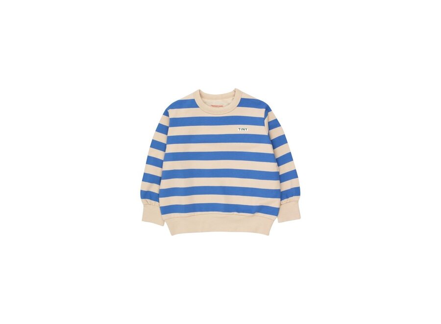 Tiny Cottons | Stripes Sweatshirt Vanilla/Ultramarine