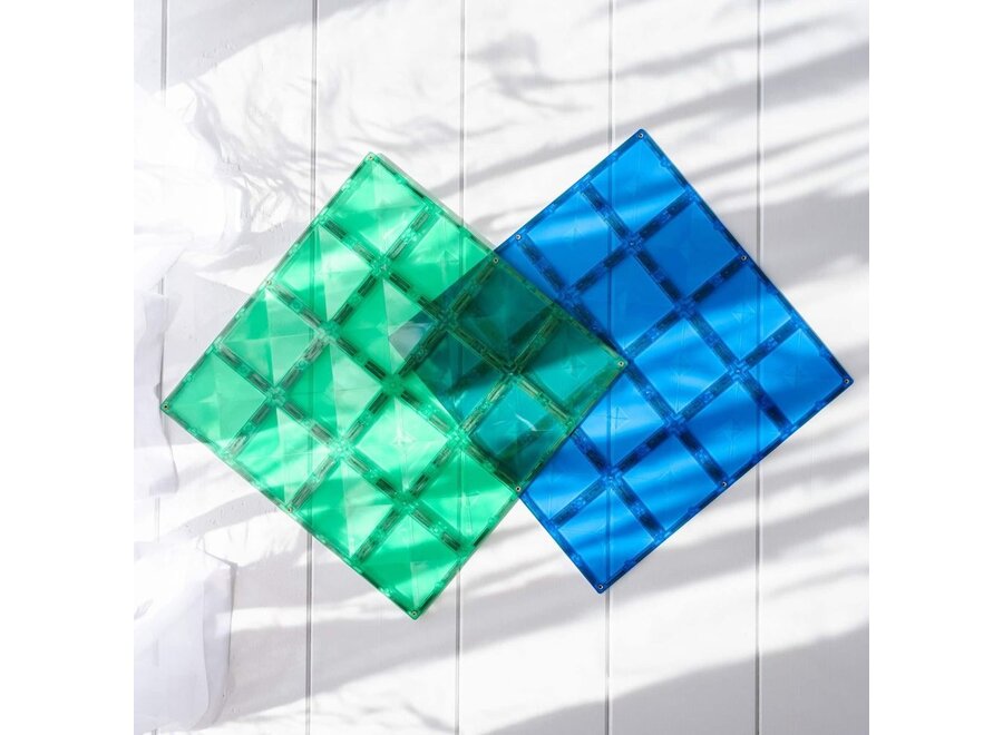 Connetix | Base Plate Blue & Green (2 pieces)