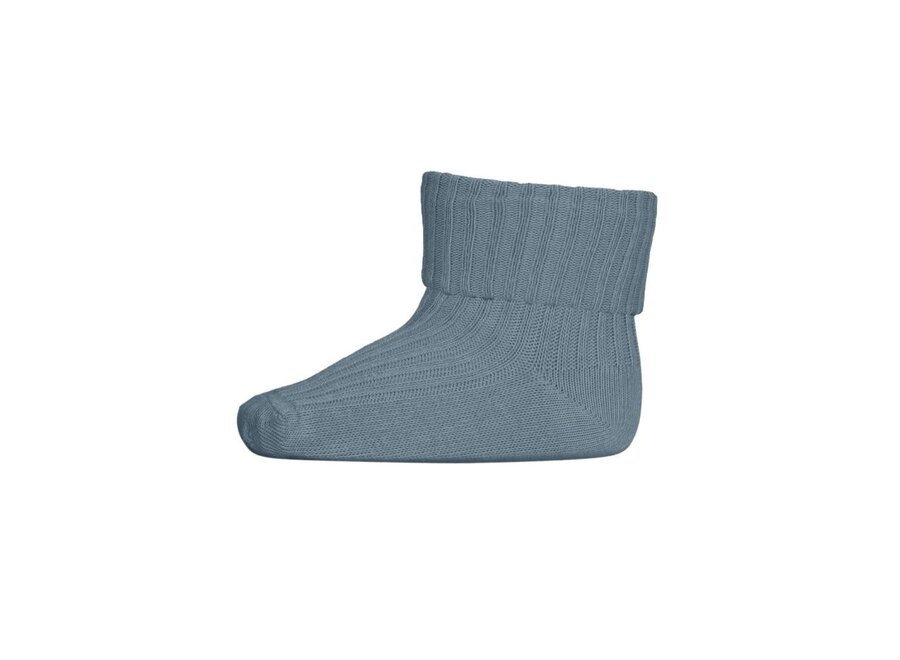 MP Denmark | Cotton Rib Baby Socks Dusty Blue