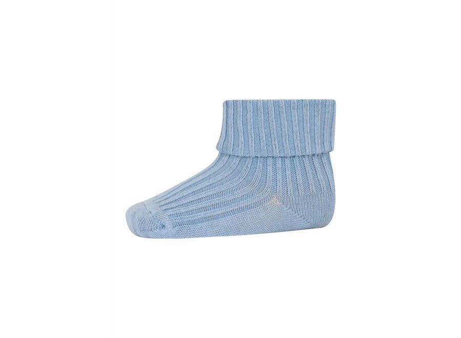 Cotton Rib Baby Socks Provincial Blue