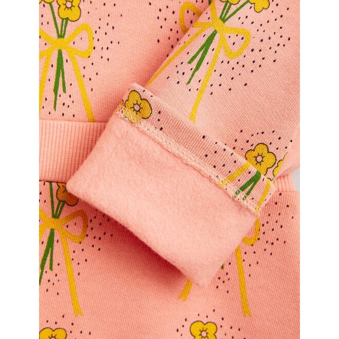 Mini Rodini | Winter Flowers Aop Sweat Dress Pink