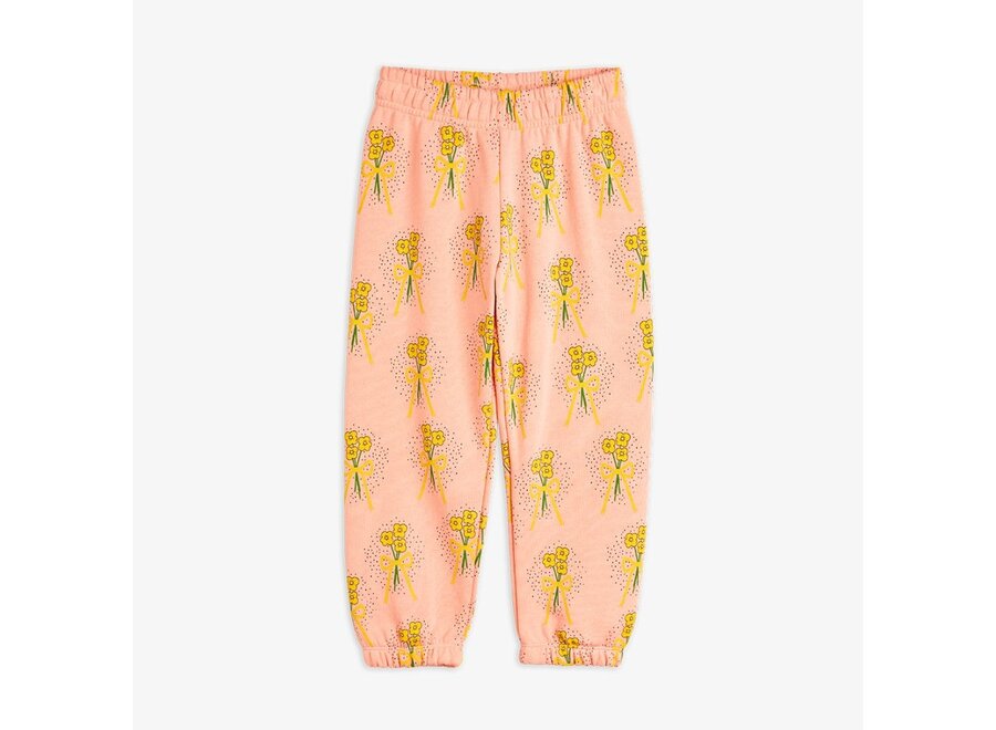 Mini Rodini | Winter Flowers Aop Sweatpants Pink