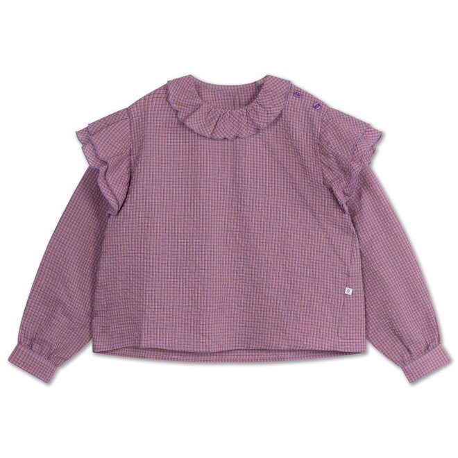 Repose ams | Ava Blouse Multi Mauve Check
