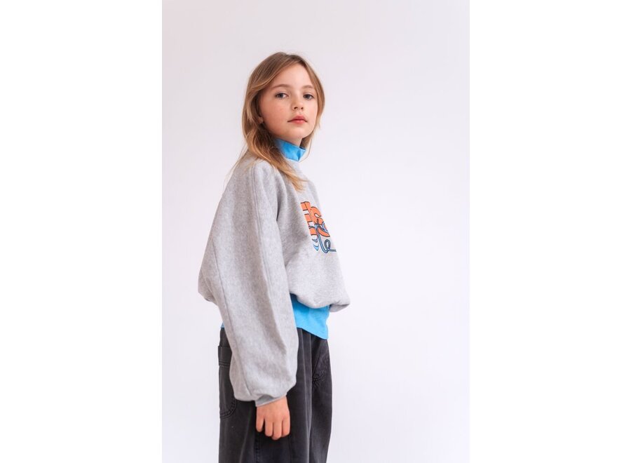 Repose ams | Iris Crop Sweater Light Mixed Grey