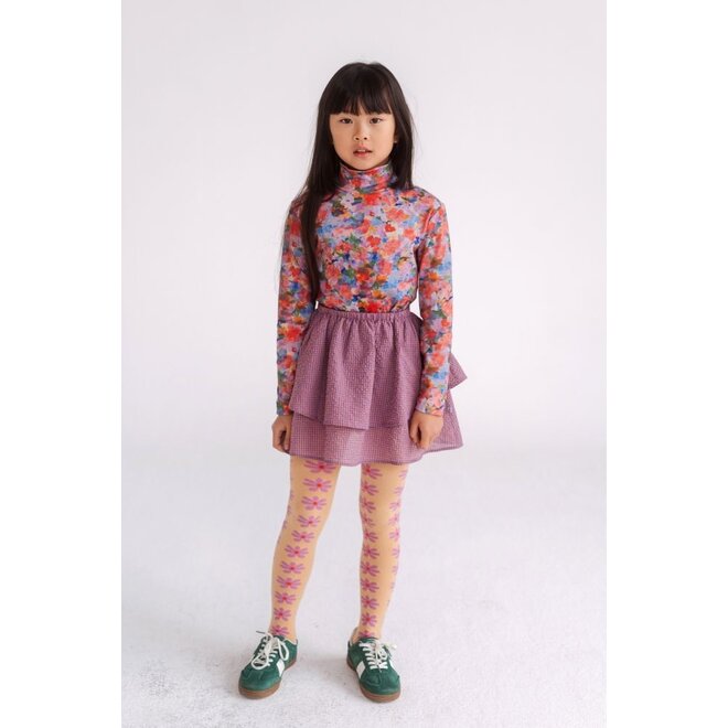 Repose ams | Ava Skirt Multi Mauve Check