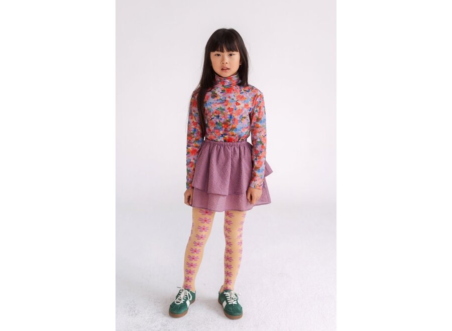 Repose ams | Ava Skirt Multi Mauve Check