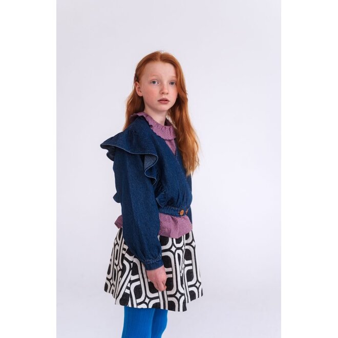 Repose ams | Ava Blouse Multi Mauve Check