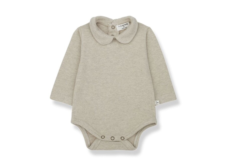 1+ in the family | Lourdes Romper Oatmeal