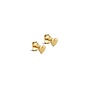 Enamel Copenhagen | Heart Gouden Studs Oorbellen