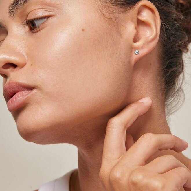 Enamel | Rio Mini Zilveren Studs Oorbellen