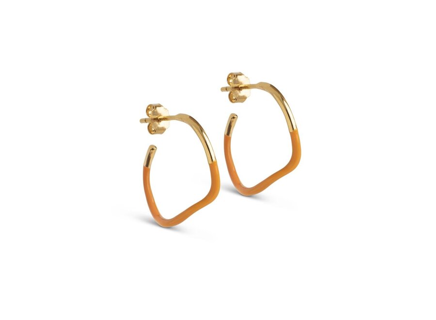 Enamel | Sway Gouden Hoops