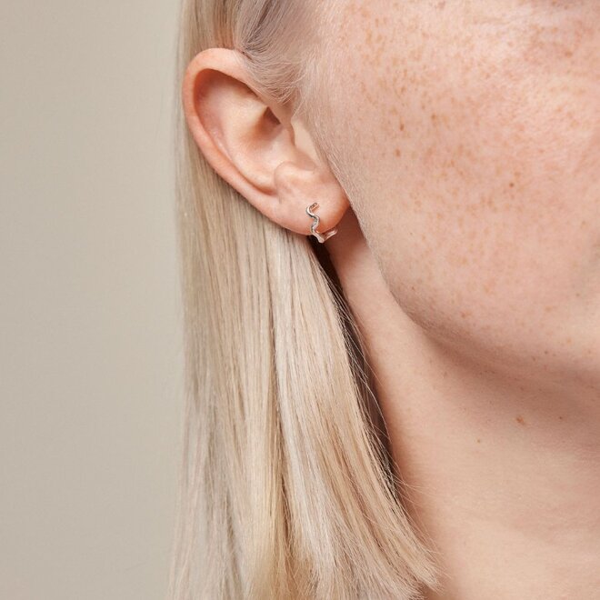 Enamel | Holly Small Zilveren Hoops