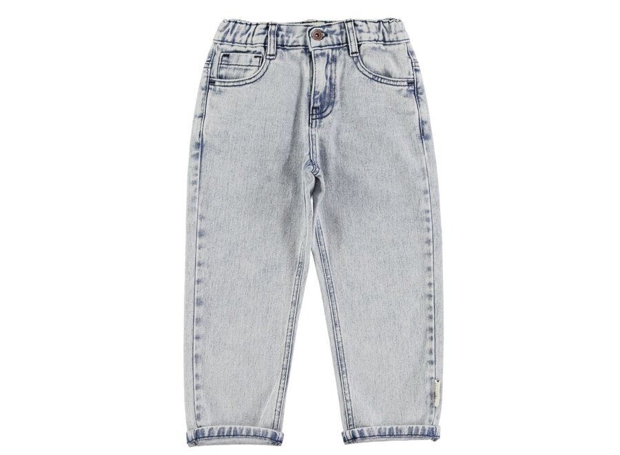 Unisex Spijkerbroek Washed Light Blue Denim