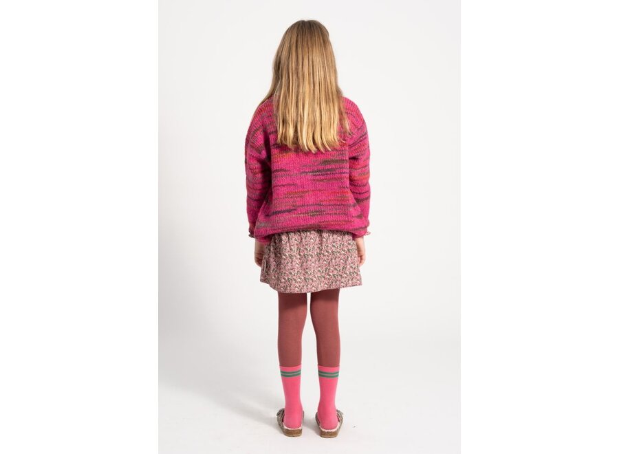 Piupiuchick | Knitted Cardigan Multicolor Fuschia