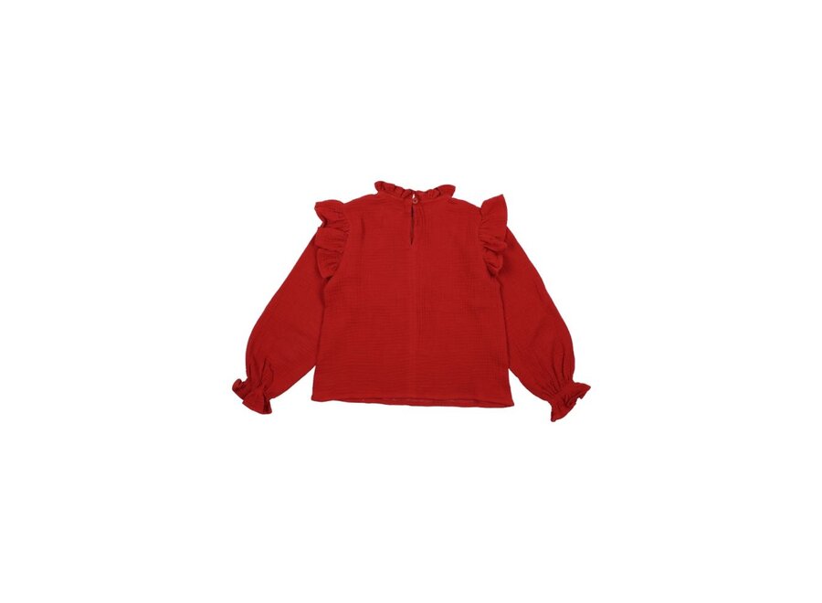 The New Society | Glacier Blouse Ruby Dusk