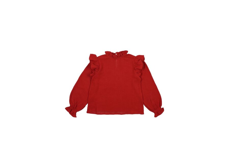 Glacier Blouse Ruby Dusk