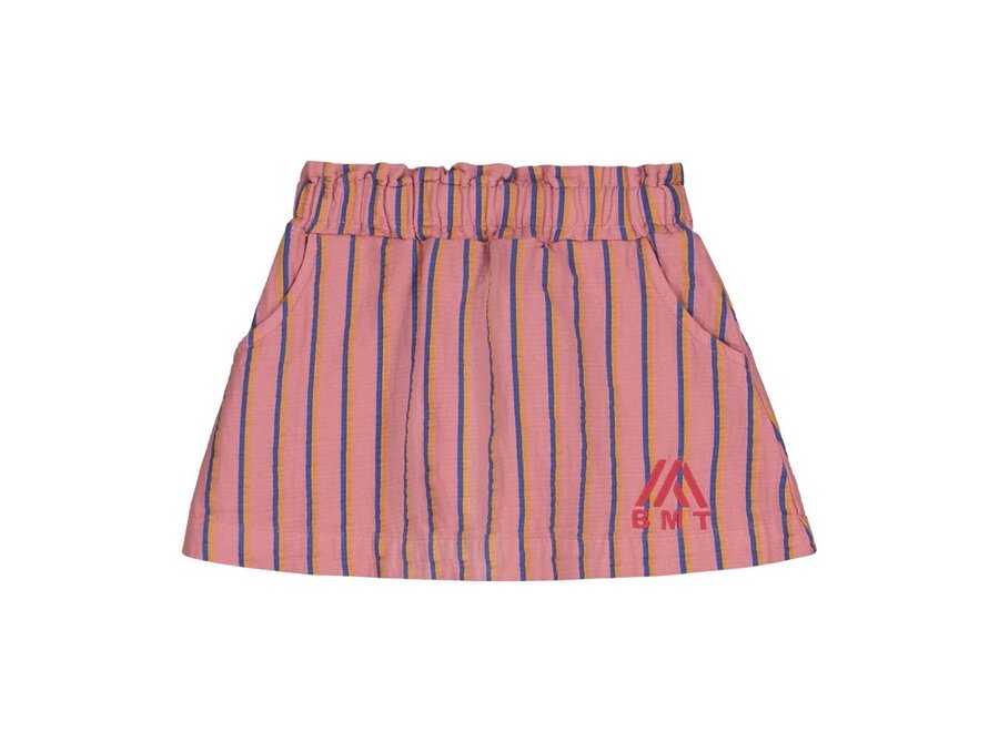 Bonmot | Mini Skirt Vertical Stripes Dusty Pink