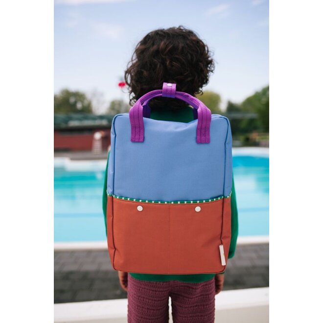 Sticky Lemon | Backpack Large Better Together Colourblocking Badminton Blue + Leather Ball