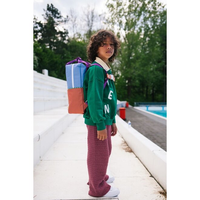 Sticky Lemon | Backpack Large Better Together Colourblocking Badminton Blue + Leather Ball