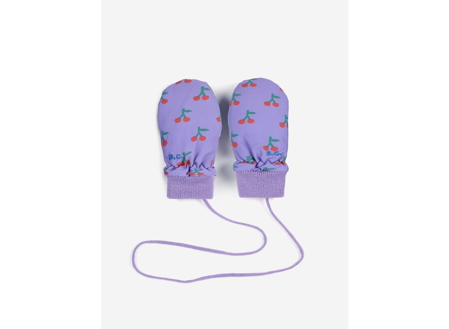 Bobo Choses | Baby Cherry All Over Mittens Purple