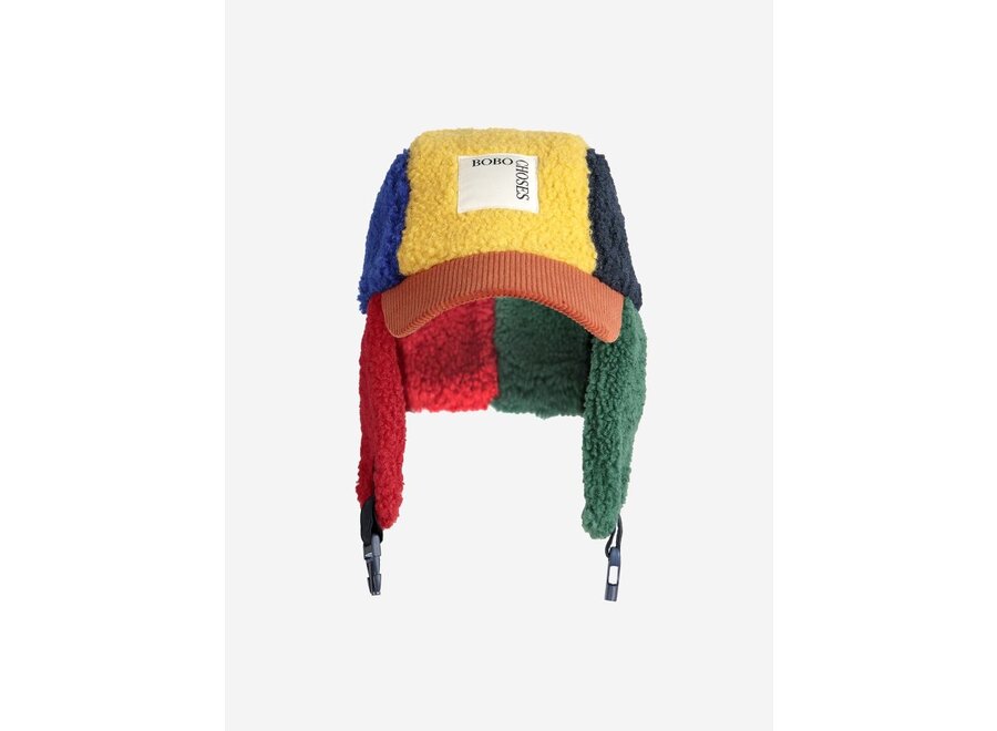 Bobo Choses | Color Block Sheepskin Chapka