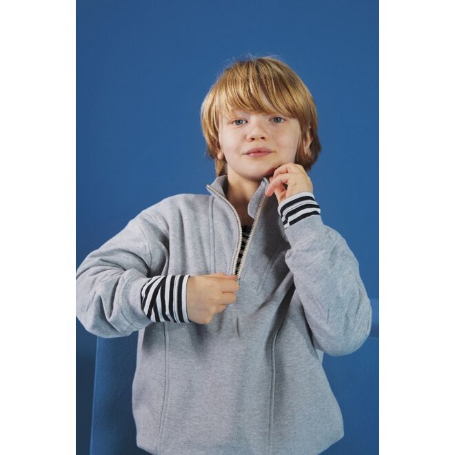 Gray Label | L/S Tee GOTS Nearly Black / Off White