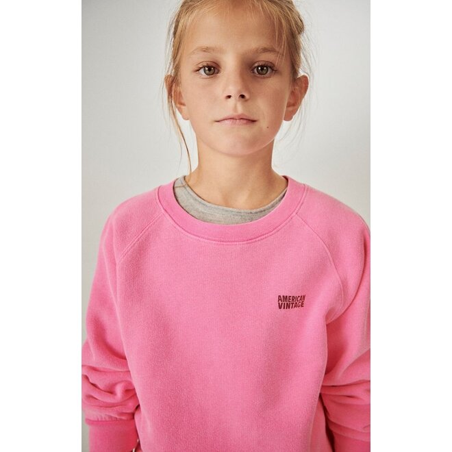 American Vintage | Izubird Kids Sweater Rose Fluo